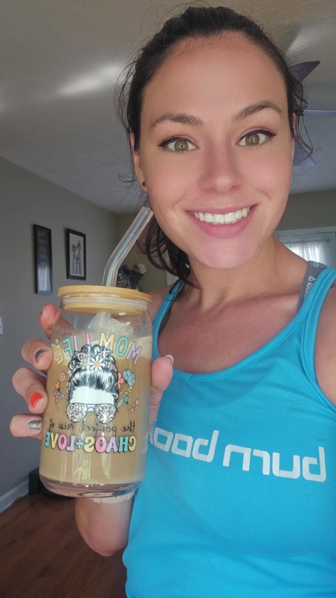 Faith-Filled Mama 16oz Glass Tumbler