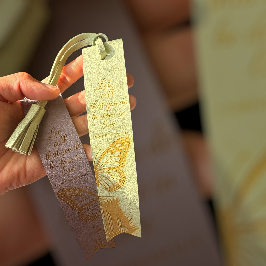 Faith Leather Bookmarks