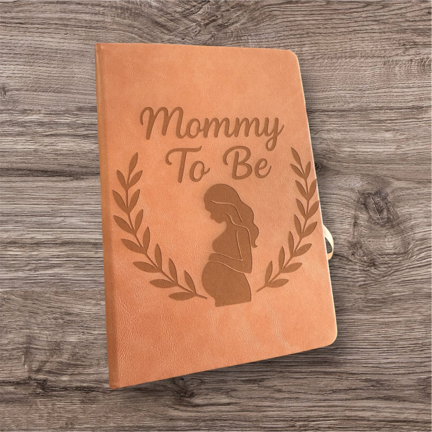 Mommy to Be Leather Journal