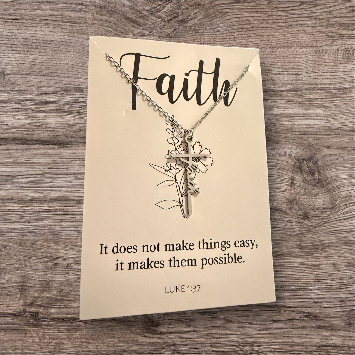 Faith Cross Necklace