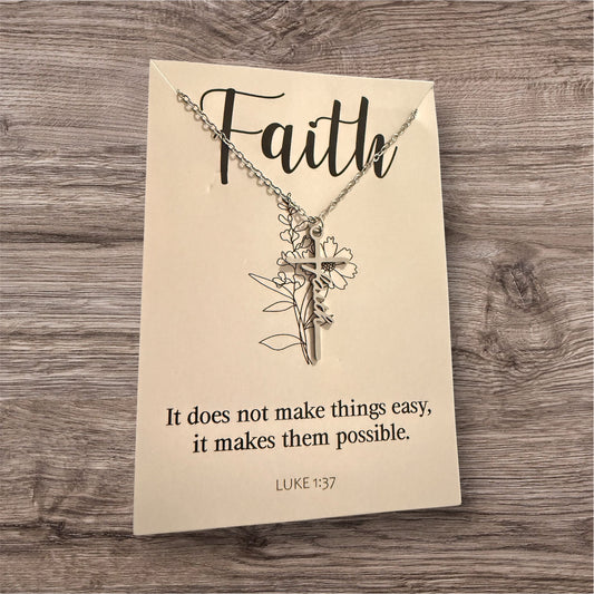 Faith Cross Necklace